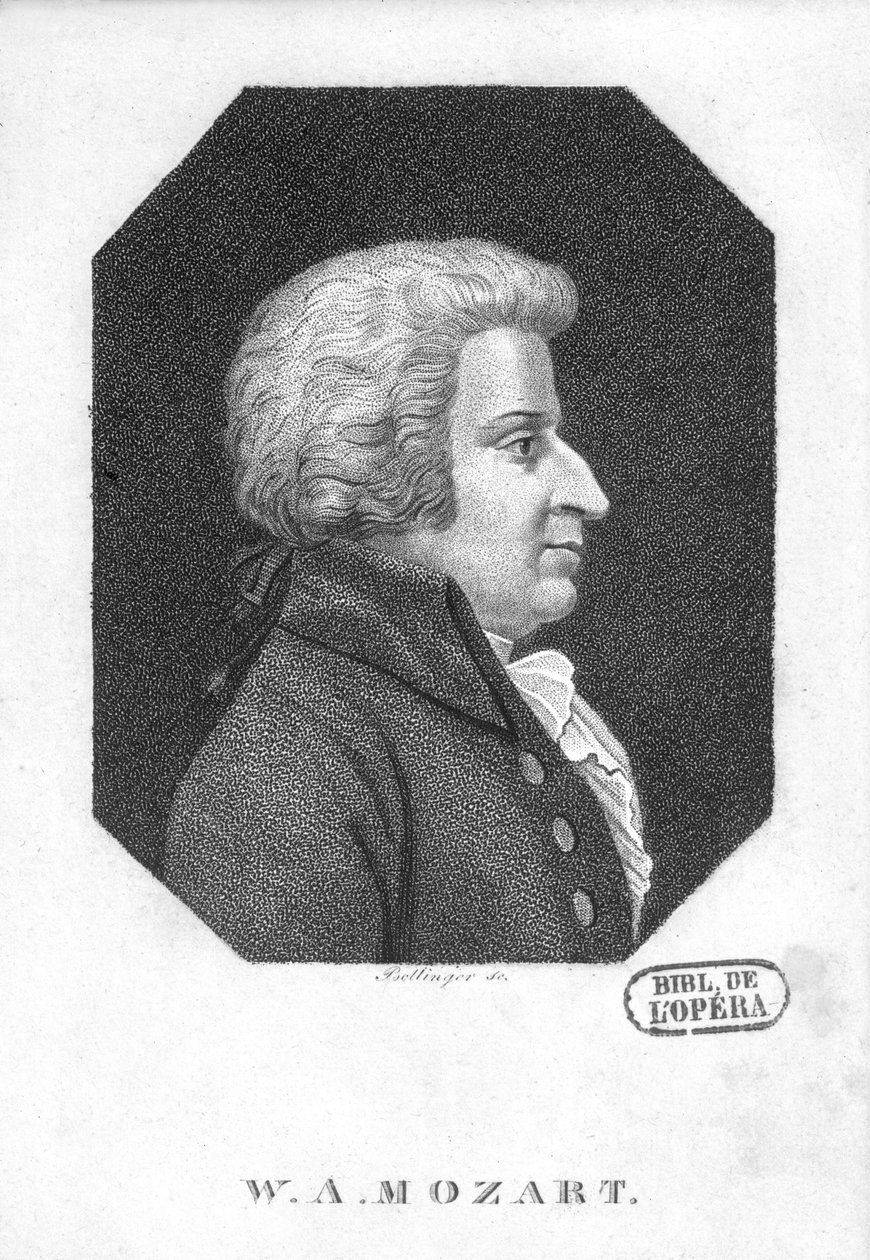 Wolfgang Amadeus Mozart (1756-91) tekijältä Friedrich Wilhelm Bollinger