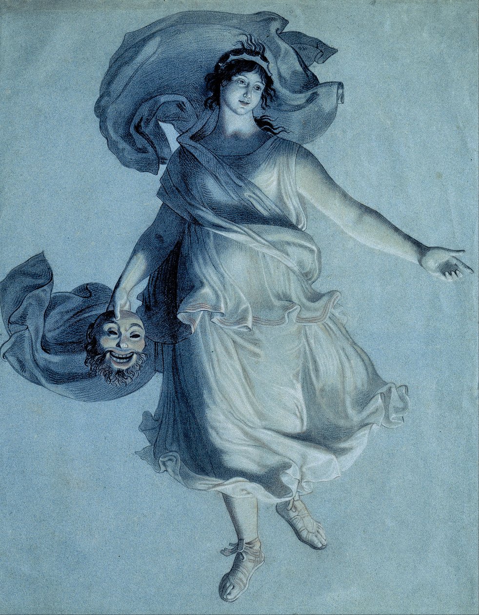Dramaattinen musa tekijältä Friedrich Wilhelm von Schadow