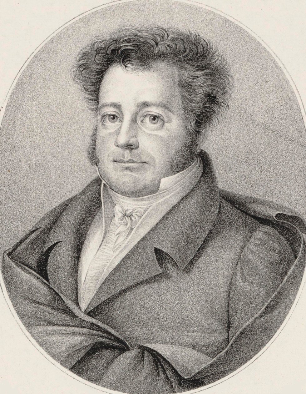 Säveltäjä Heinrich Marschnerin muotokuva 1795-1861. tekijältä Friedrich August Fricke