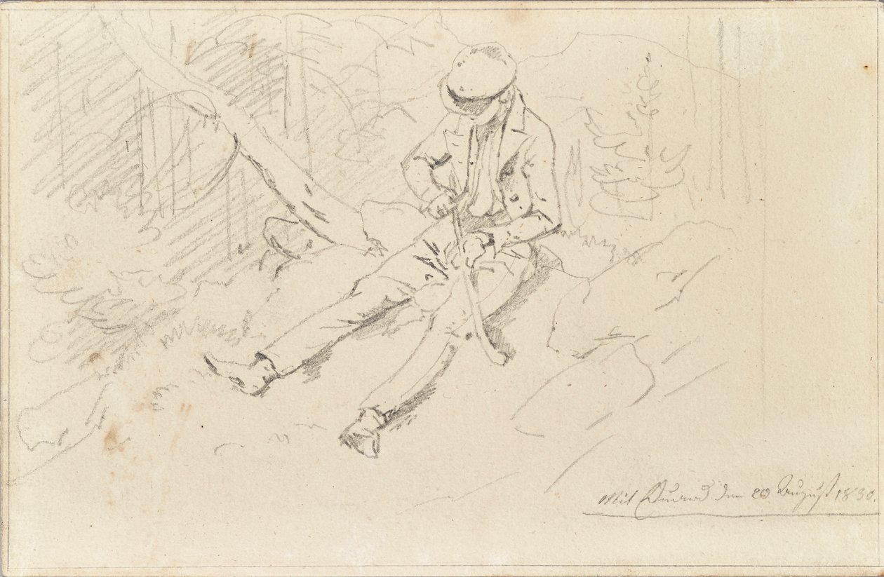 Nuorten huipullinen lippalakki tekijältä Friedrich August Mathias Gauermann