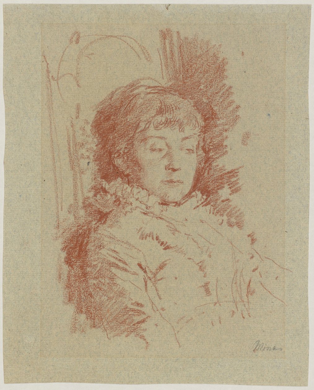 Mina Kaulbachin muotokuva tekijältä Friedrich August von Kaulbach