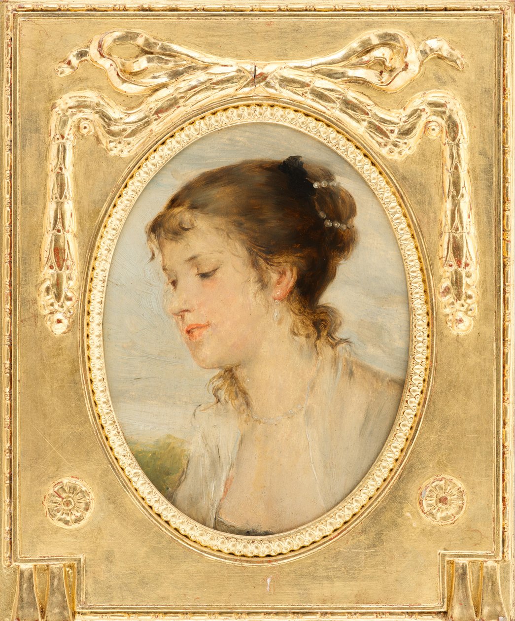 Tytön muotokuva tekijältä Friedrich August von Kaulbach