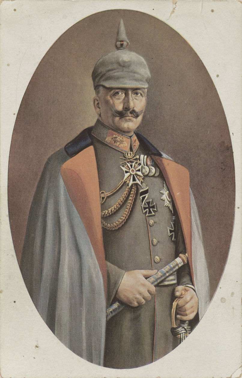repro R. Grabendorffin maalaaman muotokuvan Wilhelm II mukaan Keisari Wilhelm II (nimi esineessä) tekijältä Friedrich Bruckmann