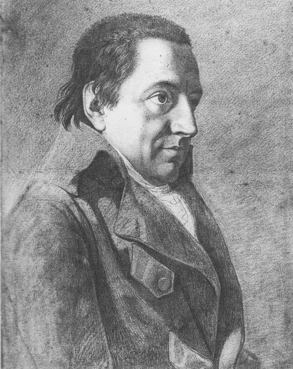 Johann Gottlieb Fichten muotokuva 1762-1814, n. 1800 tekijältä Johann Friedrich Bury