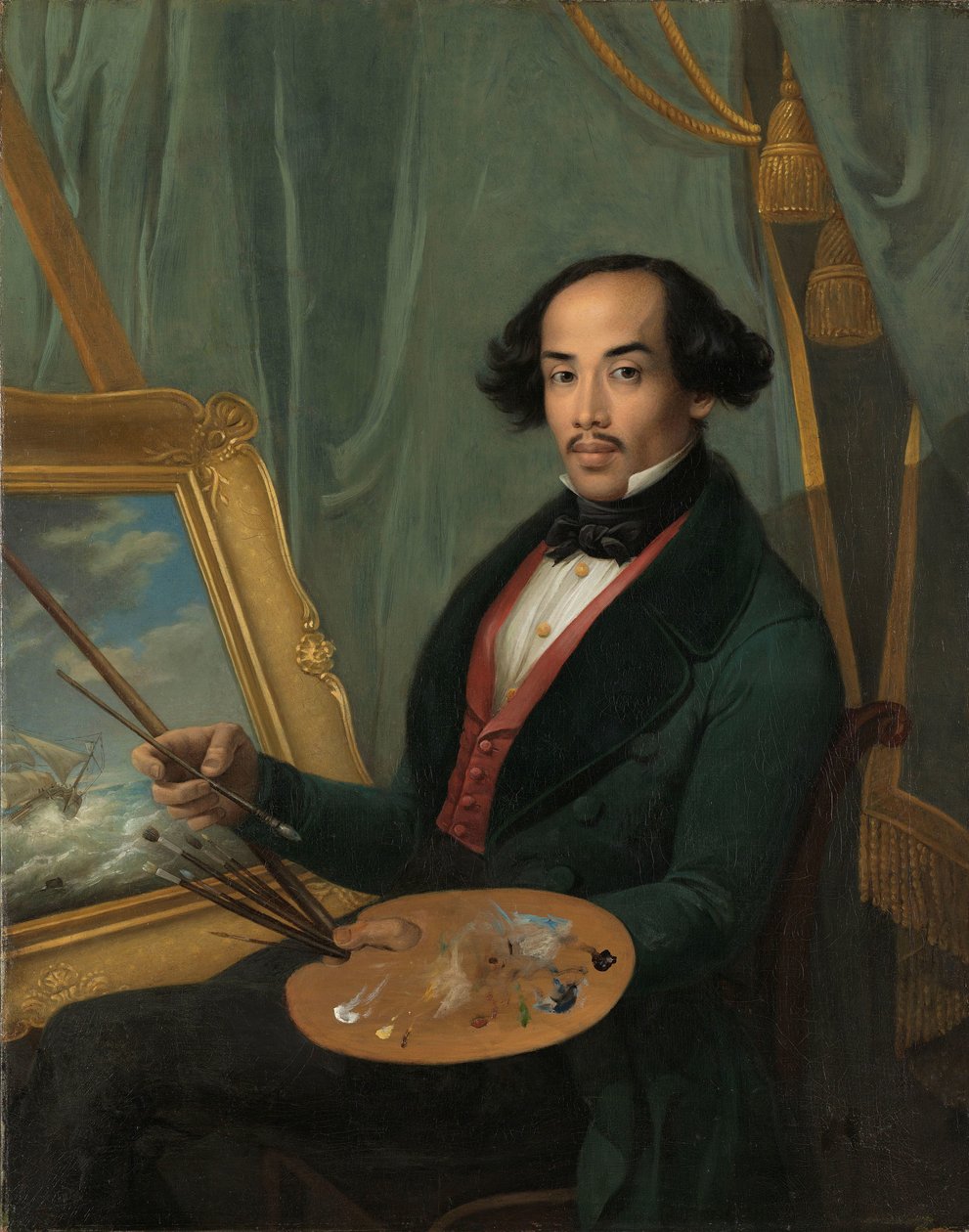Raden Syarif Bustaman Salehin muotokuva tekijältä Friedrich Carl Albert Schreuel (attributed to)