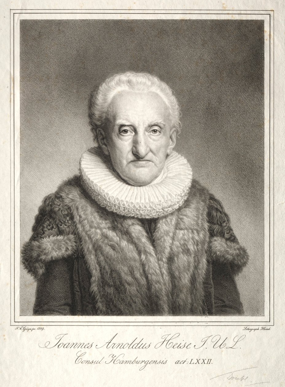 Johann Arnold Heise, 1819. tekijältä Friedrich Carl Groger