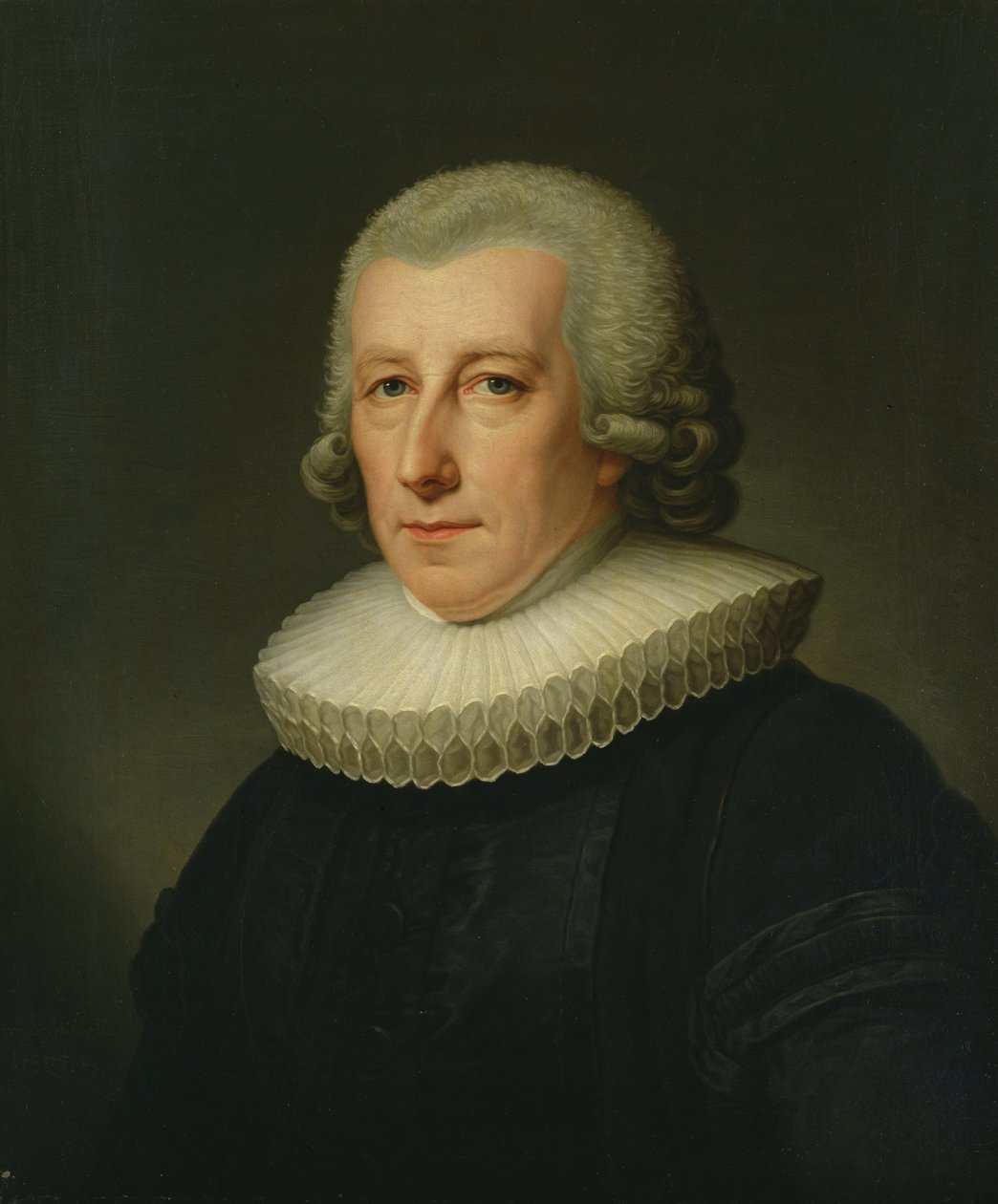 Pastori Johann Bernhard Klefekerin muotokuva tekijältä Friedrich Carl Groger