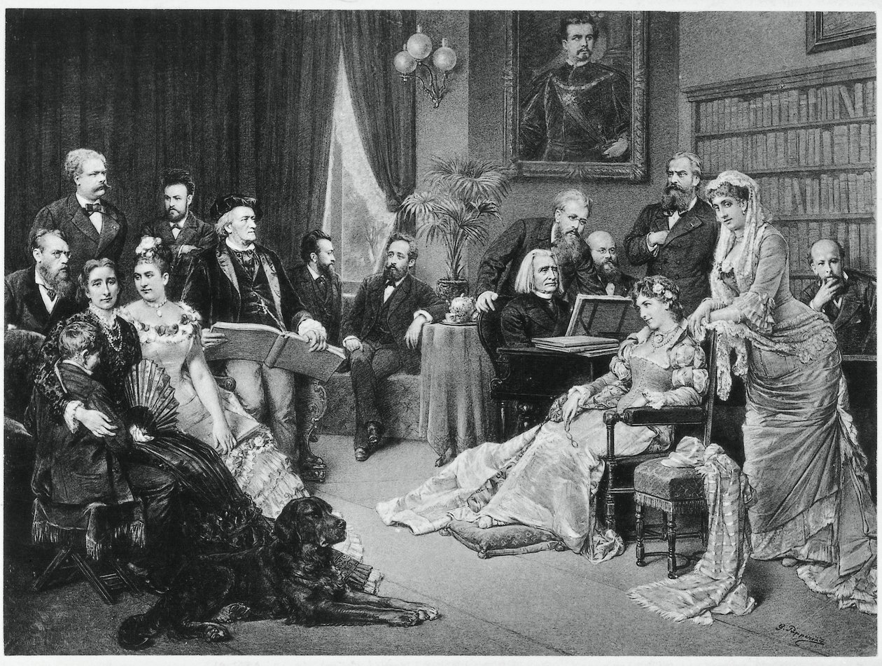 Richard Wagner ja Liszt Bayreuthissa Cosiman ja Siegfriedin kanssa - Fritz Georg Papperitzin mukaan tekijältä Friedrich Georg Papperitz