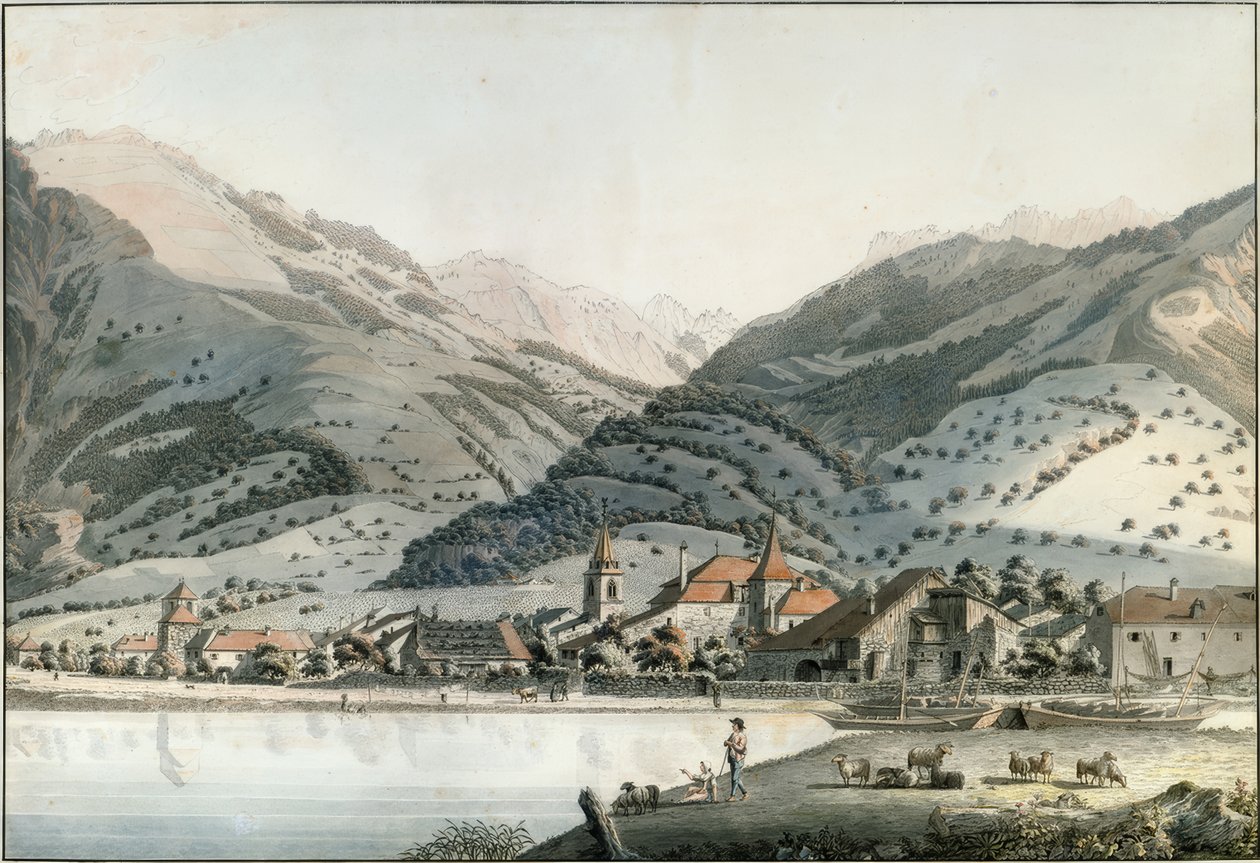 Villeneuven kaupunki tekijältä Friedrich Georg Wexelberg