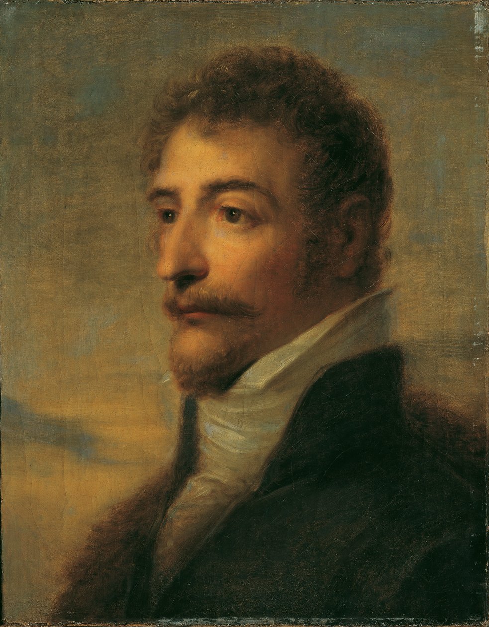 Parrakkaan miehen rintakuva tekijältä Friedrich Heinrich Fuger