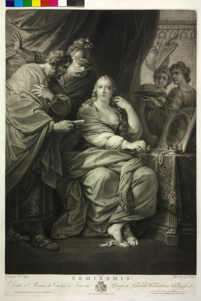 Assyrian kuningatar Semiramis tekijältä Friedrich Heinrich Fuger