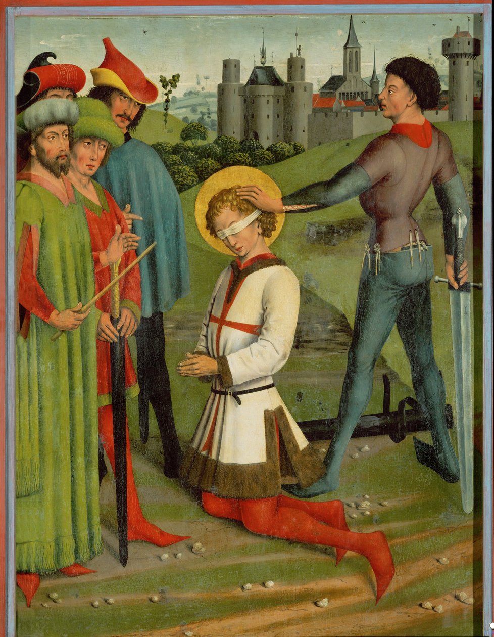 Pyhän Yrjön mestaaminen (öljy puulle) tekijältä Friedrich Herlin