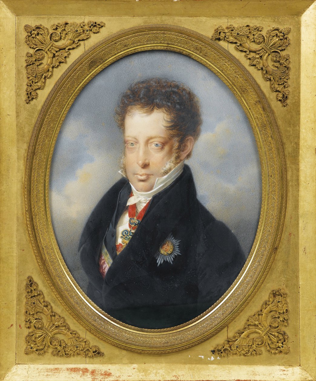 Itävallan arkkiherttua Louis (1784-1864) par Lieder, Friedrich Johan Gottlieb (1780-1859), n. 1823 - Vesiväri, guassi pahville, 21,2x16 - Yksityiskokoelma tekijältä Friedrich Johann Gottlieb Lieder