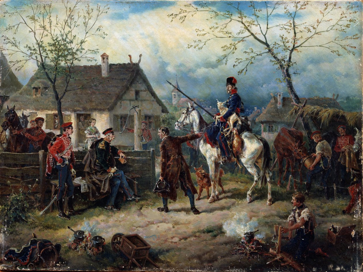 Kohtaus Venäjän-Ranskan sodasta vuonna 1812 tekijältä Friedrich Kaiser