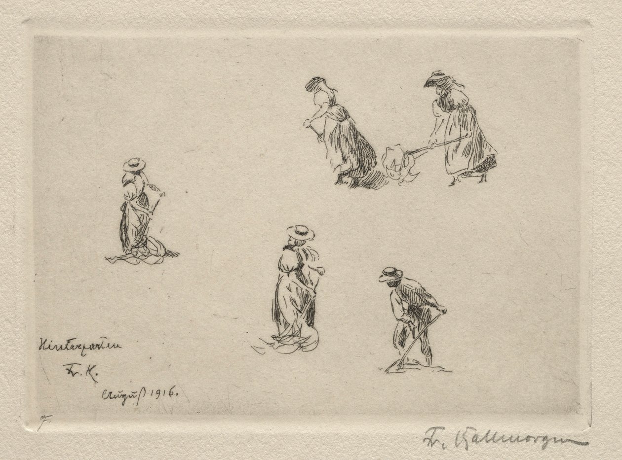 Heinäntekijät, 1916. tekijältä Friedrich Kallmorgan