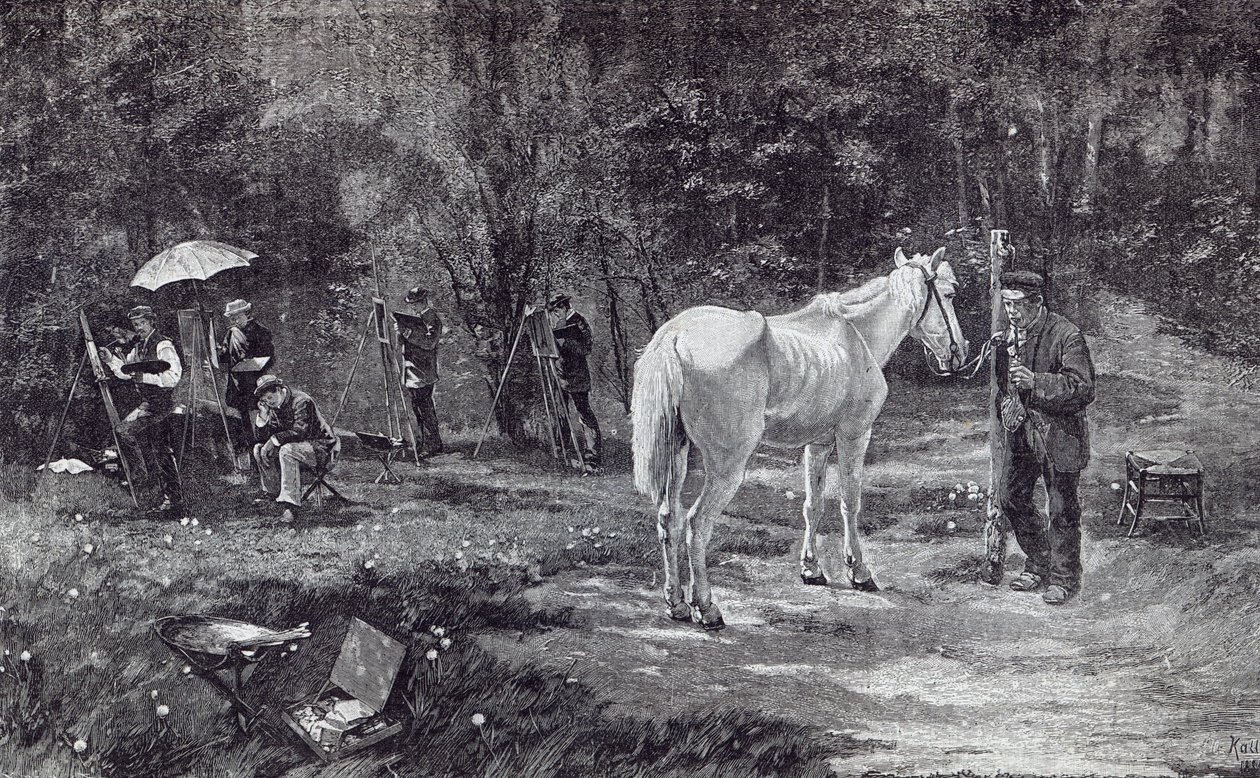 Potilasmalli, teoksesta "Leisure Hour", 1888 (kaiverrus) tekijältä Friedrich Kallmorgen
