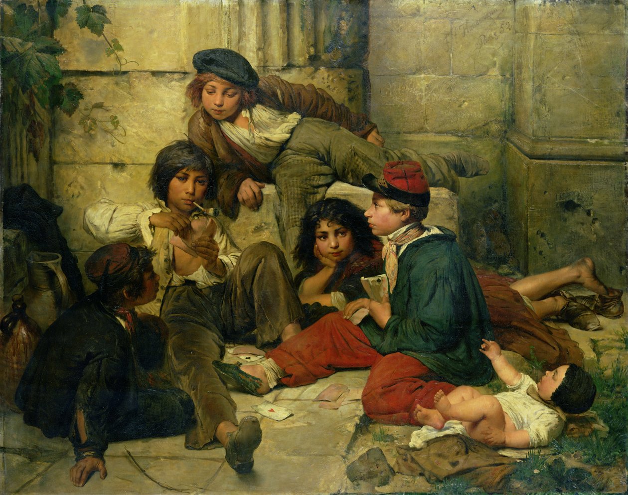 Pariisin katujen lapset, 1852 tekijältä Friedrich Karl Hausmann