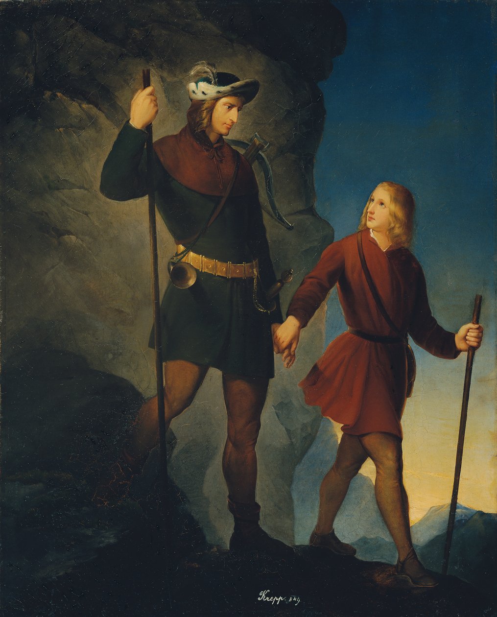 Keisari Maximilian I:n pelastus Martinswandista tekijältä Friedrich Krepp