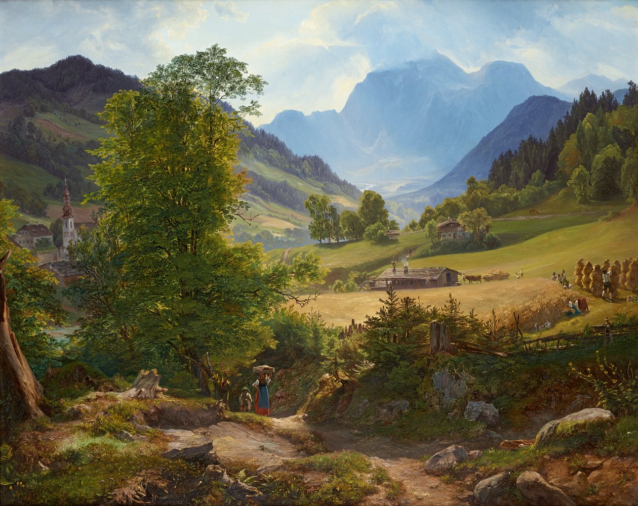 Ramsau lähellä Berchtesgadenia tekijältä Friedrich Loos