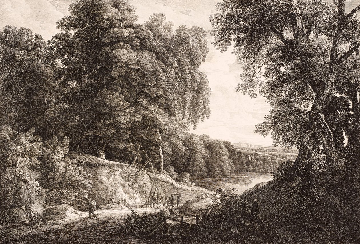 metsäinen maisema tekijältä Friedrich Loos