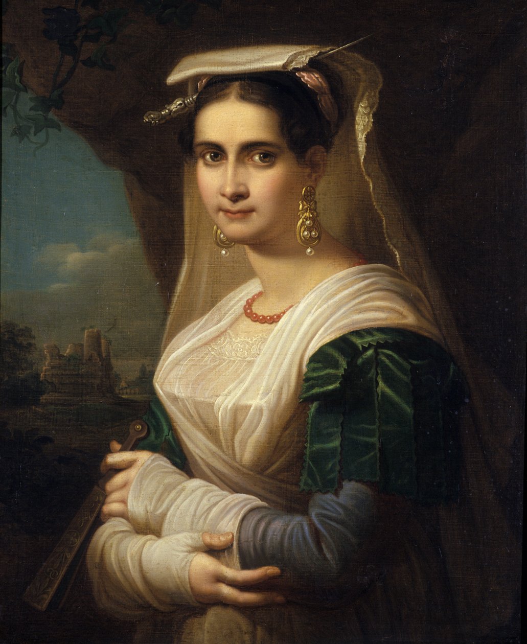 Maalaisnainen Albanosta, 1818 tekijältä Friedrich Ludwig Theodor Doell