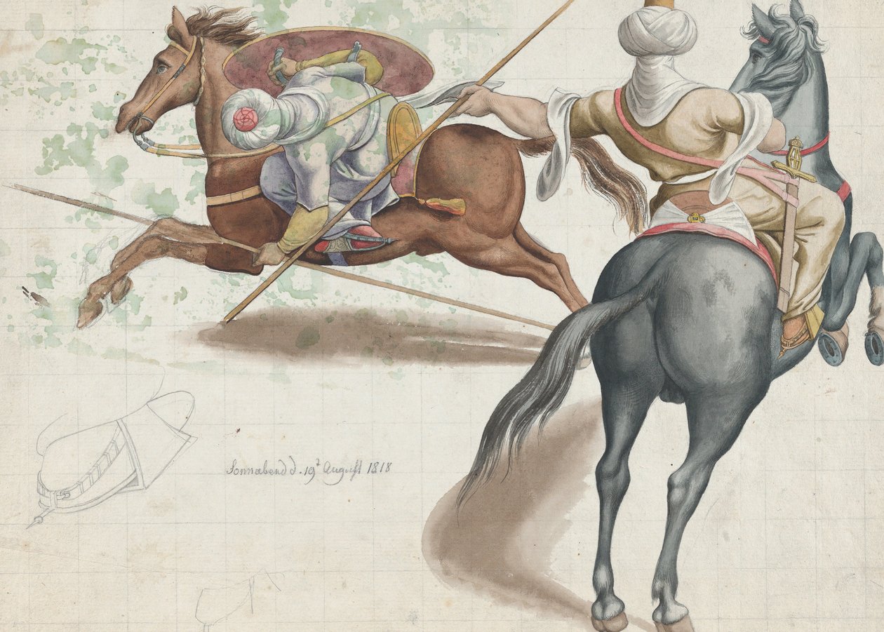 Taisteluratsumiehet, 1818. tekijältä Friedrich Olivier