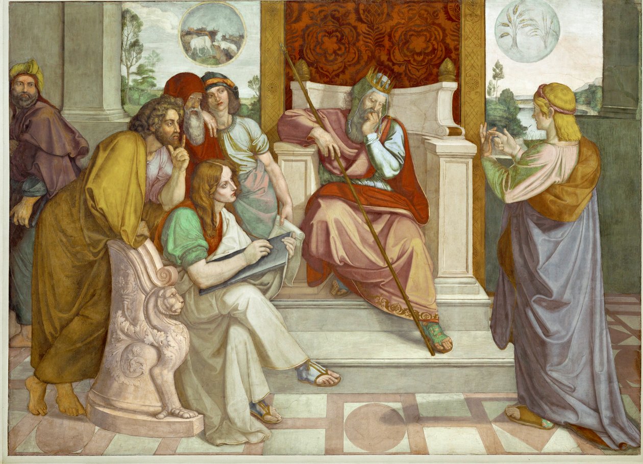 Joosef Egyptiläinen ja Potifar, egyptiläinen virkamies tekijältä Friedrich Overbeck