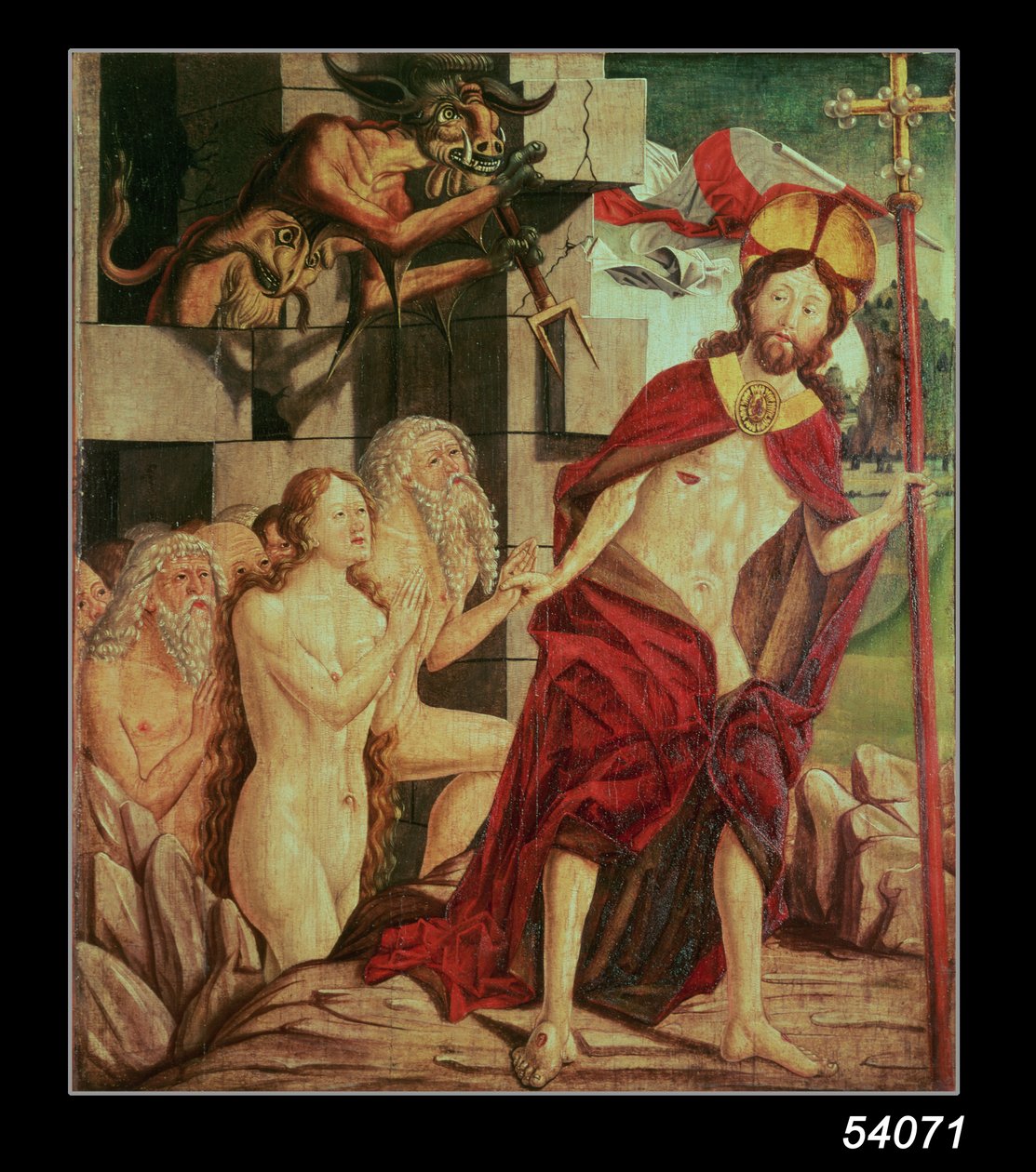 Kristus helvetissä tekijältä Friedrich Pacher