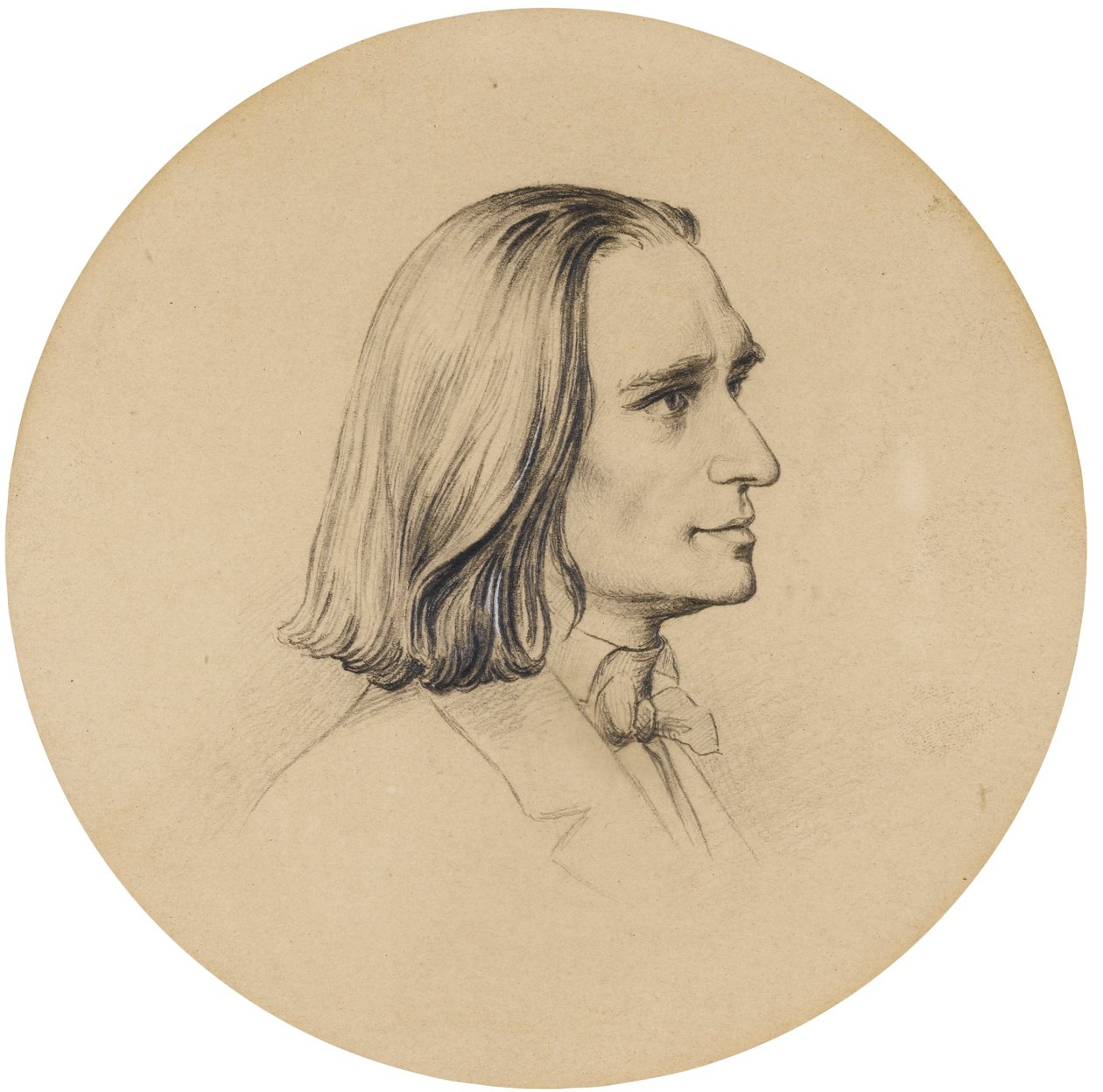 Franz Lisztin muotokuva tekijältä Friedrich Preller the Elder