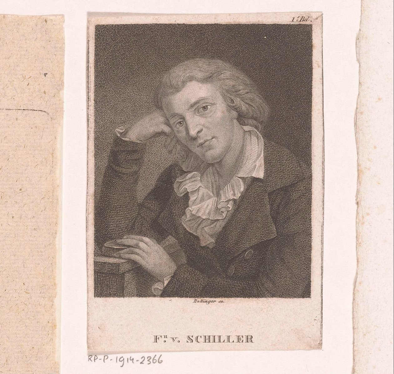 Friedrich von Schillerin muotokuva tekijältä Friedrich Wilhelm Bollinger