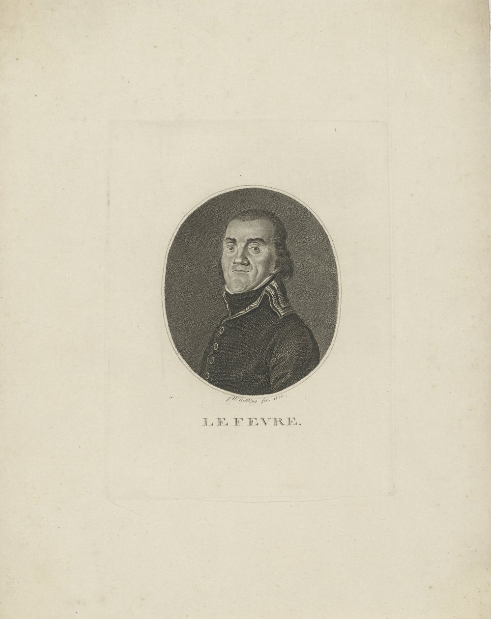 Kenraali Francois-Joseph Lefebvre 1755-1820, 1800. tekijältä Friedrich Wilhelm Nettling