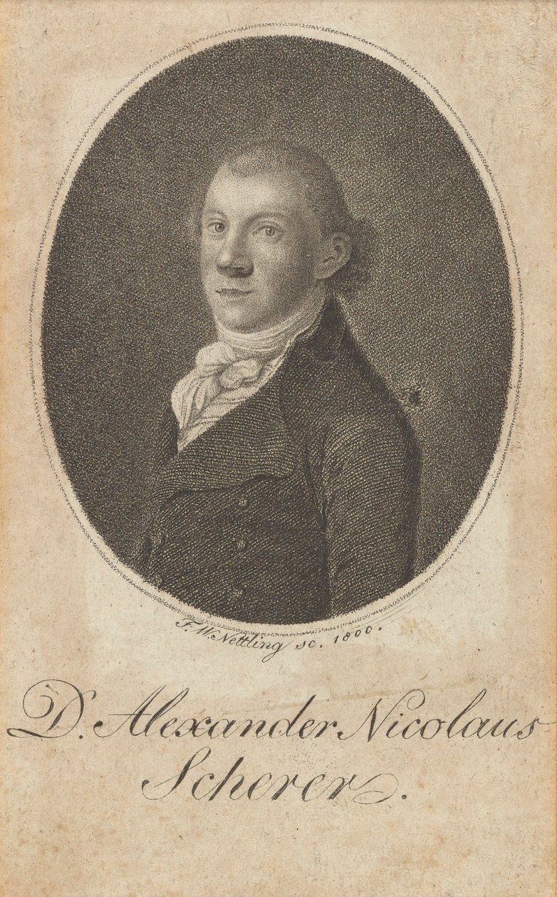 Alexander Nicolaus Schererin muotokuva 1771-1824, 1800. tekijältä Friedrich Wilhelm Nettling