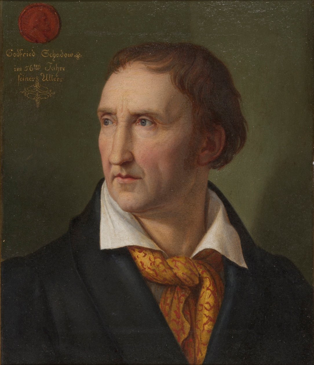 Johann Gottfried Schadowin muotokuva 1764-1850, 1819. tekijältä Friedrich Wilhelm von Schadow
