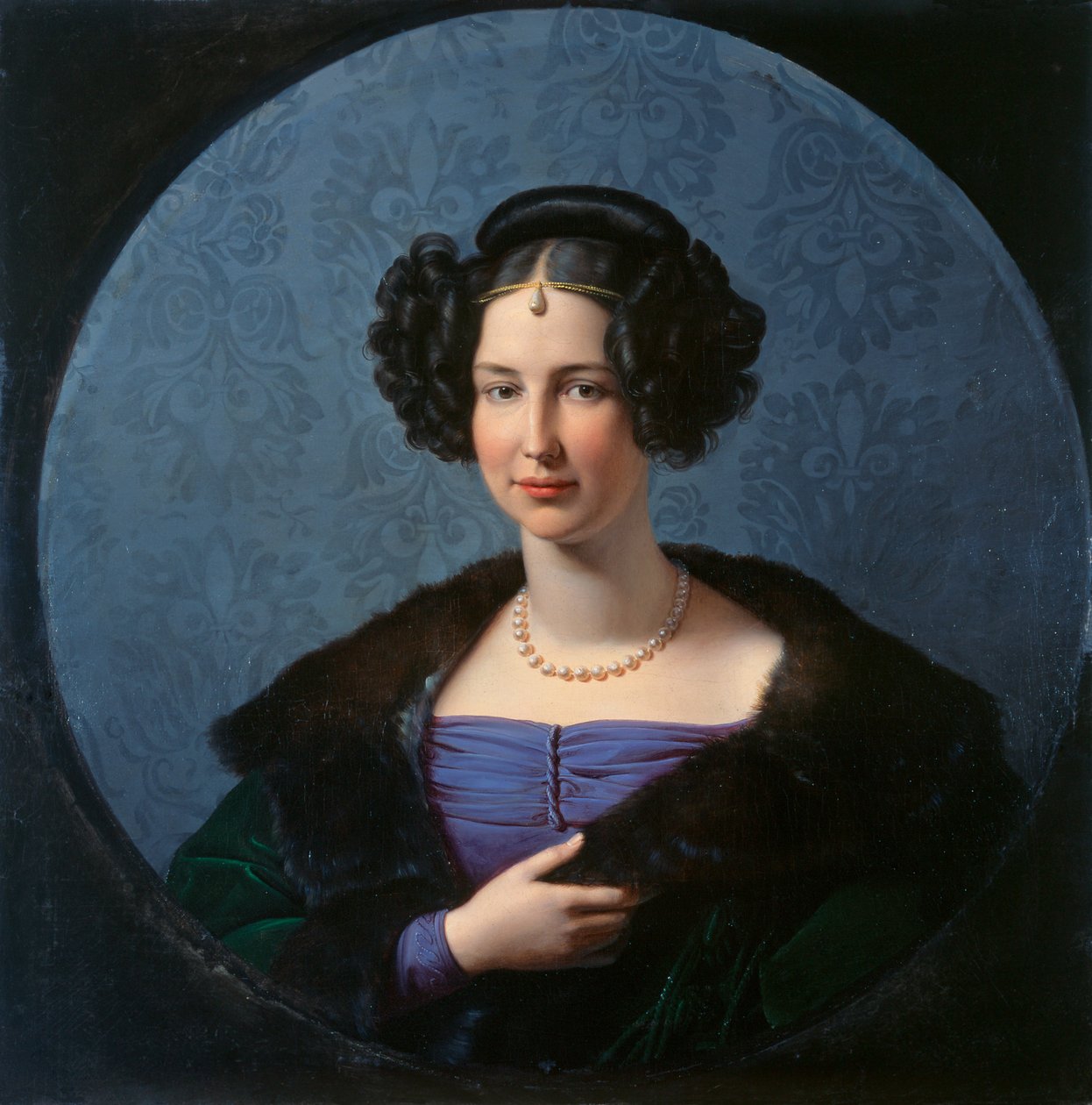 Anhalt-Bernburgin prinsessa Luise 1799-1882, n. 1840 tekijältä Friedrich Wilhelm von Schadow