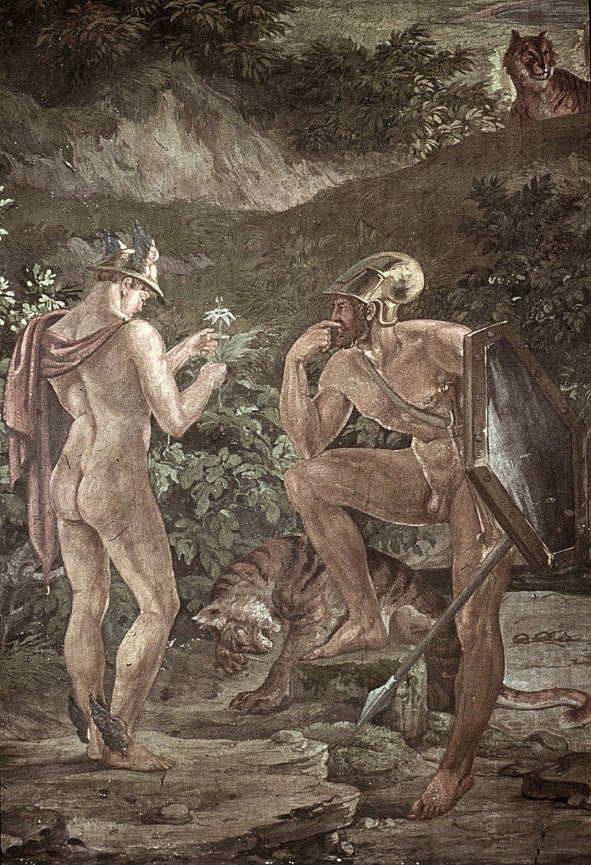 Odysseus Circen saarella, kohtauksia Odysseiasta tekijältä Friedrich the Elder Preller