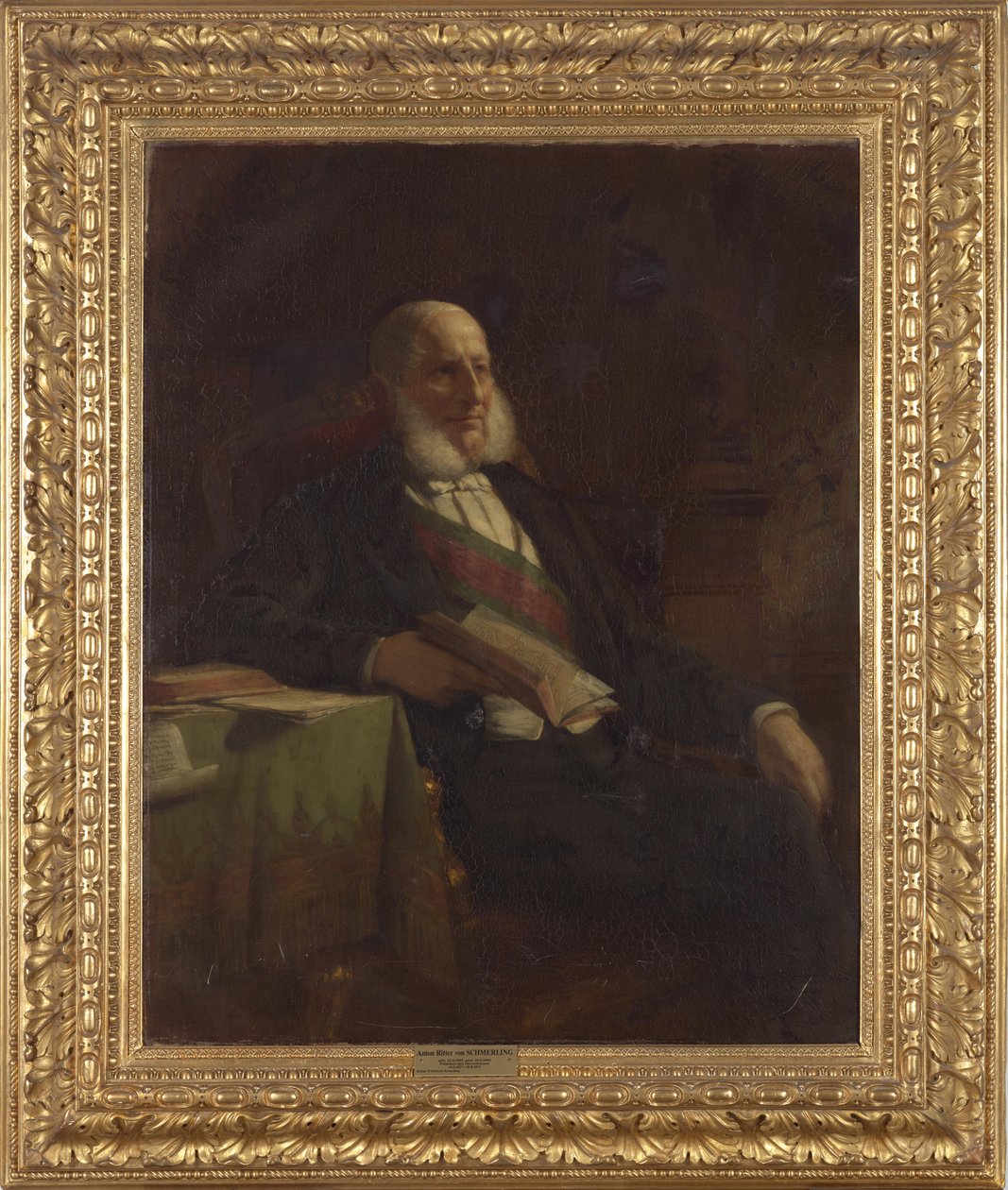 Anton Ritter von Schmerling (1805-1893), Itävallan keisarillisen neuvoston puheenjohtaja. tekijältä Friedrich von Amerling