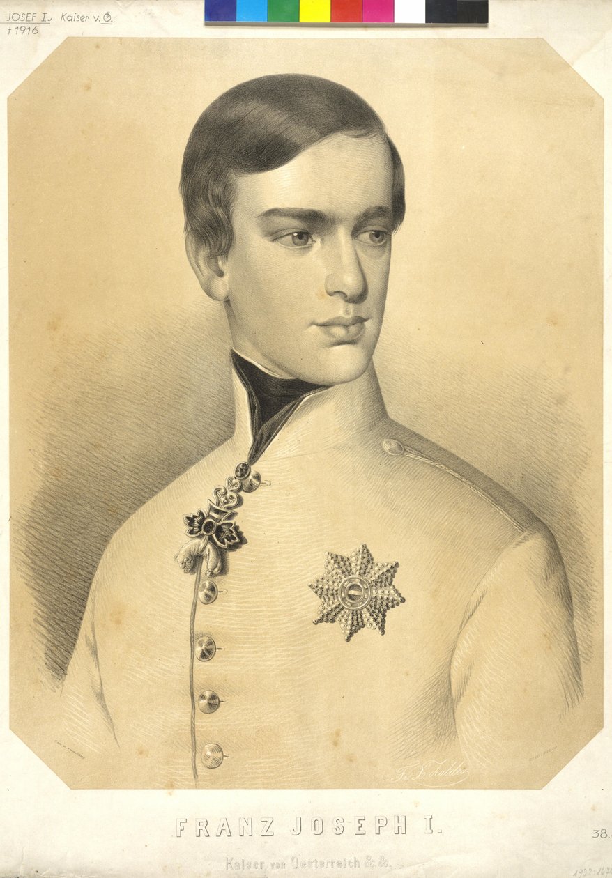 Itävallan keisari Franz Joseph I tekijältä Friedrich von Amerling
