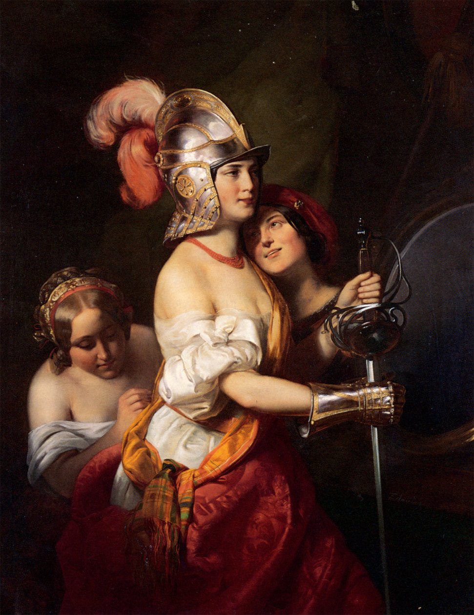 Friedrich von Amerling - Aseistettu neito tekijältä Friedrich von Amerling