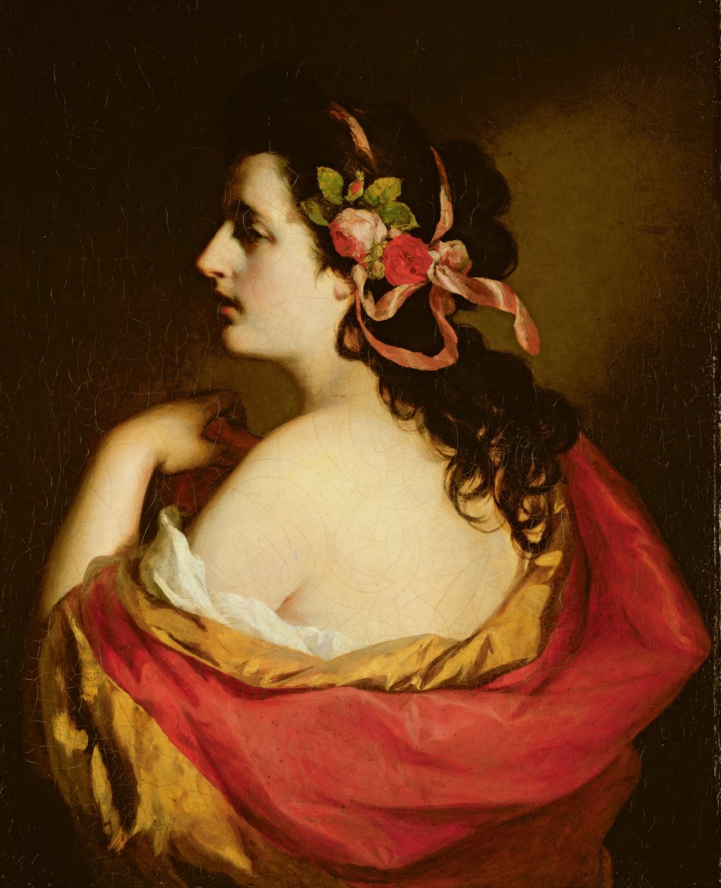 Nuoren tytön muotokuva, 1865 tekijältä Friedrich von Amerling