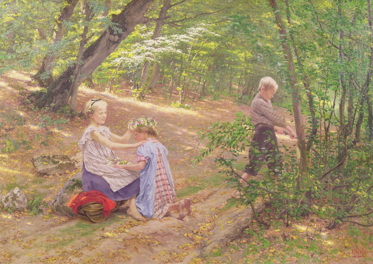 Kukkien seppele, 1800-luku tekijältä Frigyes Friedrich Miess