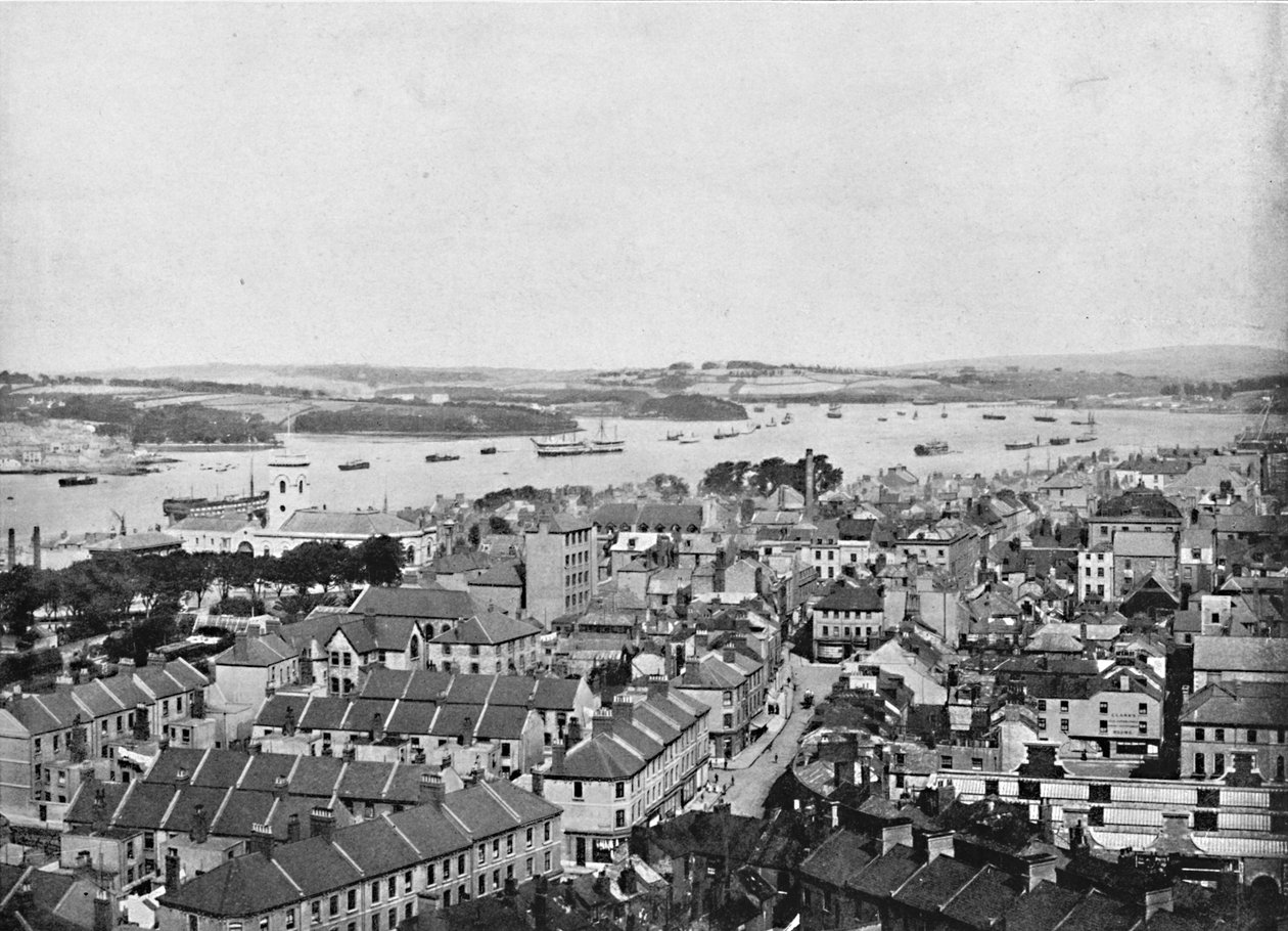 Devonport ja Hamoaze: Columnista, n. 1896 tekijältä Frith and Co