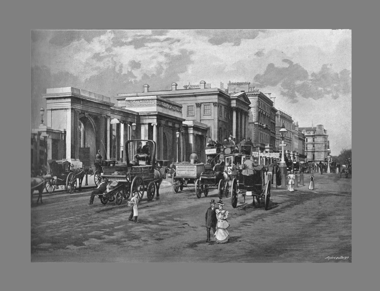 Hyde Park Corner, Lontoo, c1900 tekijältä Frith and Co
