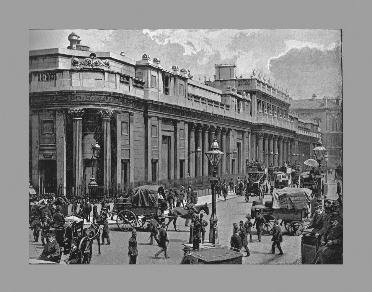 The Bank of England, Lontoo, c1900 tekijältä Frith and Co