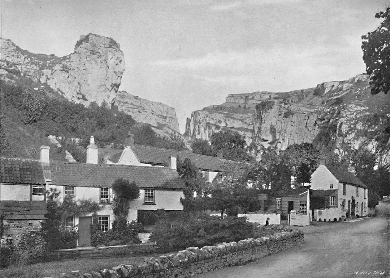 Lion Cliff, Cheddar, 1896 tekijältä Frith and Co