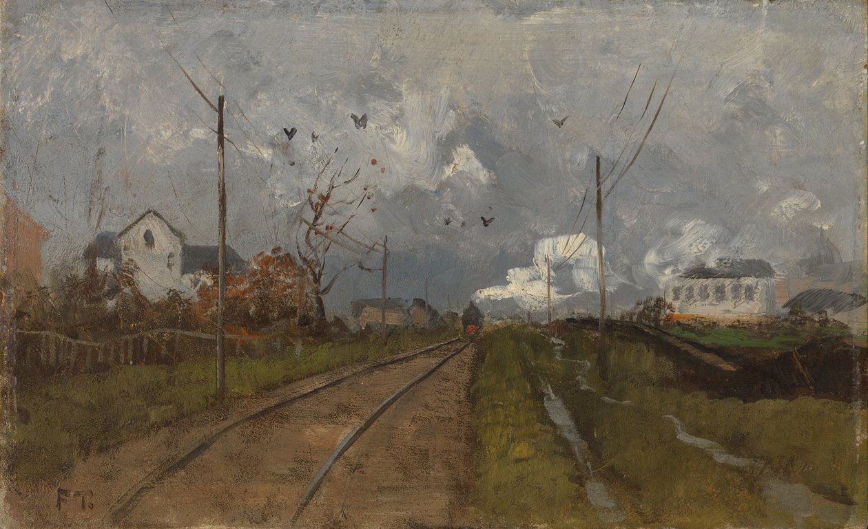 Juna saapuu tekijältä Fritz Thaulow