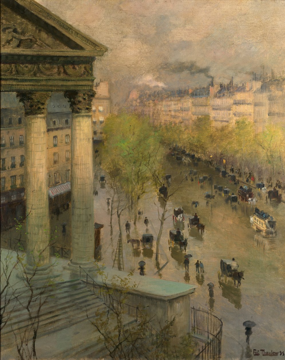 Boulevard de la Madeleine Pariisissa tekijältä Frits Thaulow