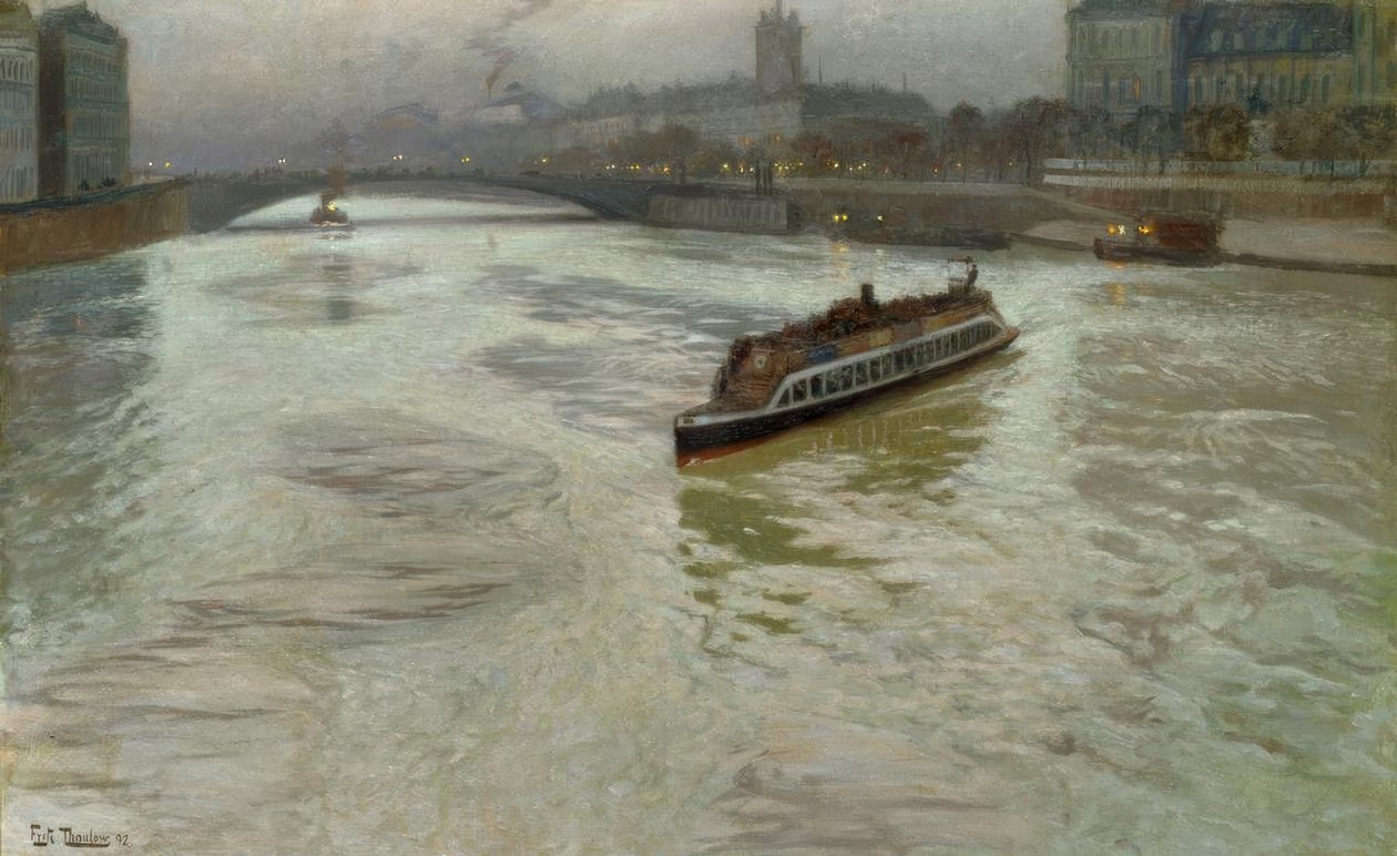 La Seine en Novembre tekijältä Fritz Thaulow