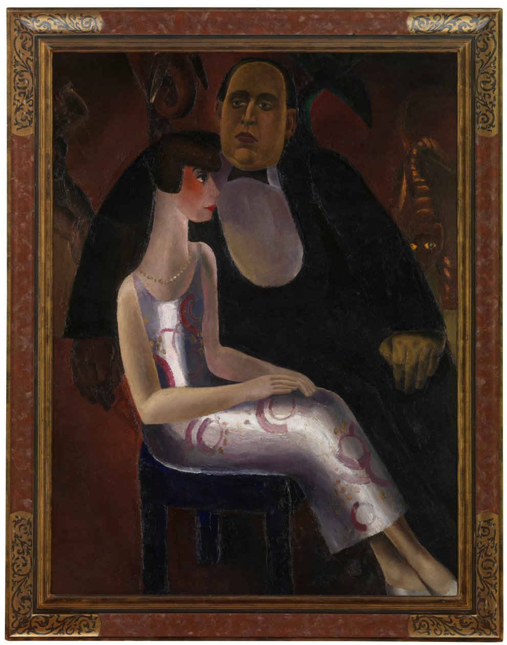 Muotokuva Paul-Gustave Van Heckestä ja hänen vaimostaan Norinen tekijältä Frits van den Berghe