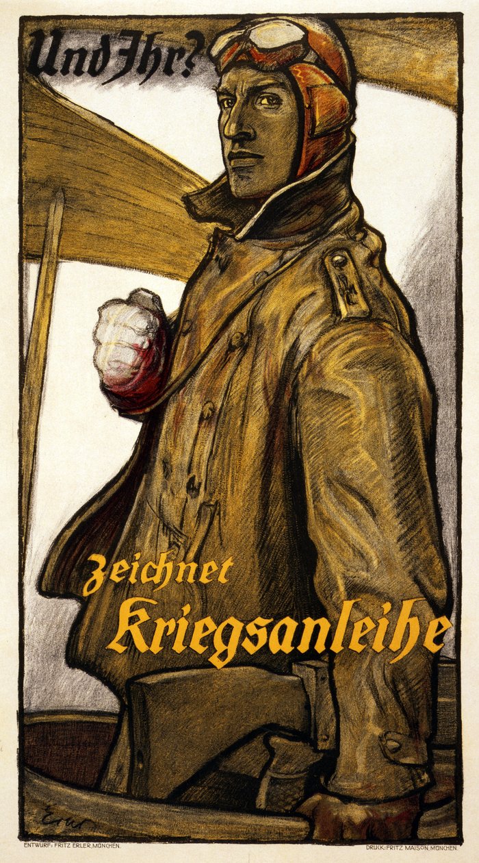 Ja tilaat War Loan Printed Münchenin, 1918 tekijältä Fritz Erler