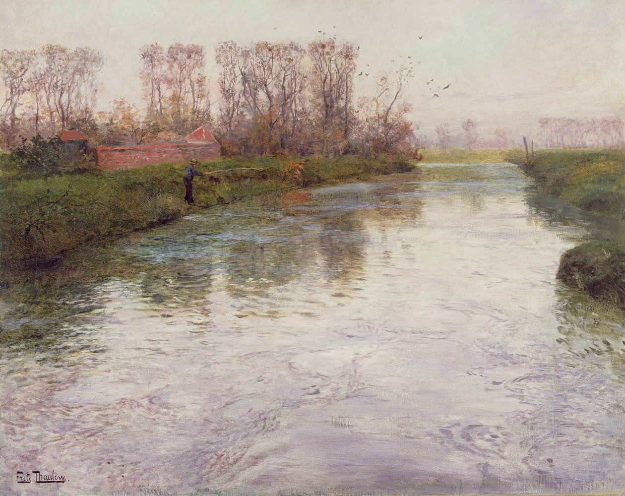 Virta, noin 1890 tekijältä Frits Thaulow